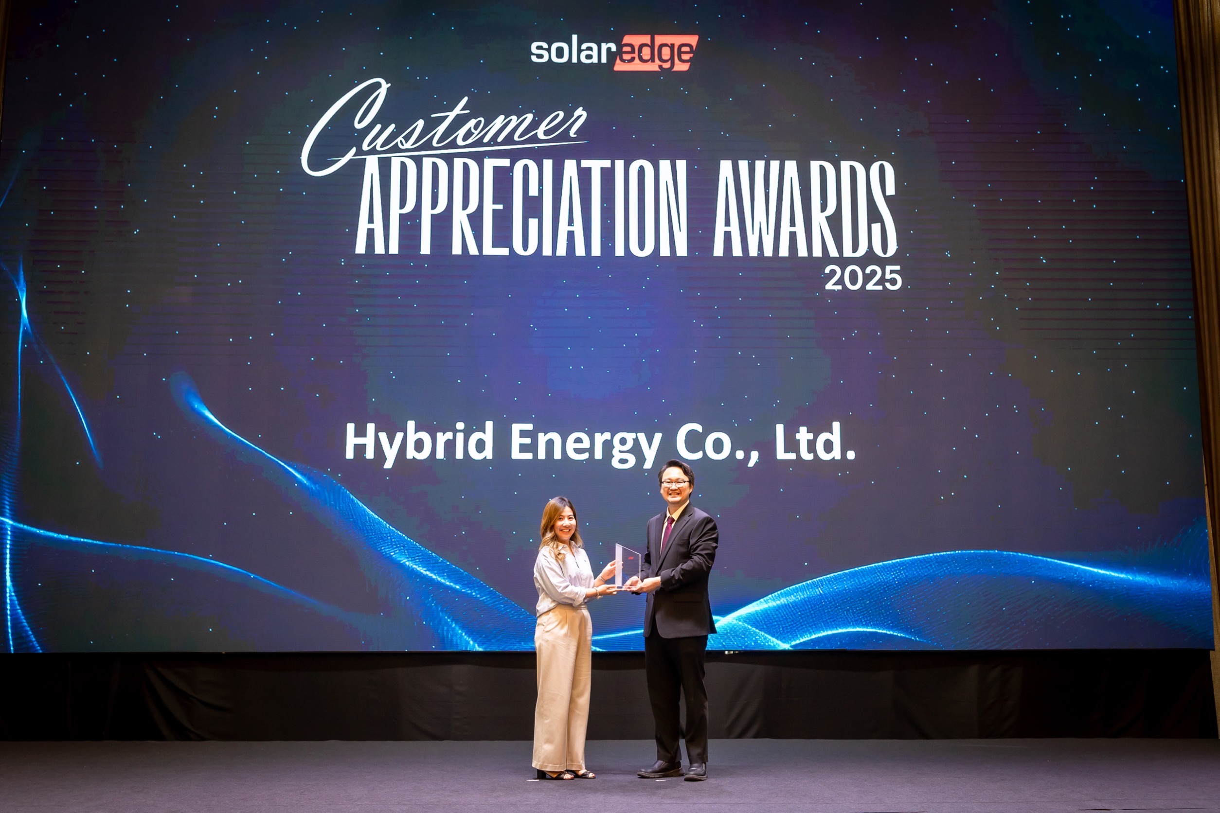 ไฮบริด เอ็นเนอร์จี ร่วมงานเปิดตัว “SolarEdge CSS-OD 197” ระบบกักเก็บพลังงานอัจฉริยะ พร้อมรับมอบรางวัล Customer Appreciation Awards 2025